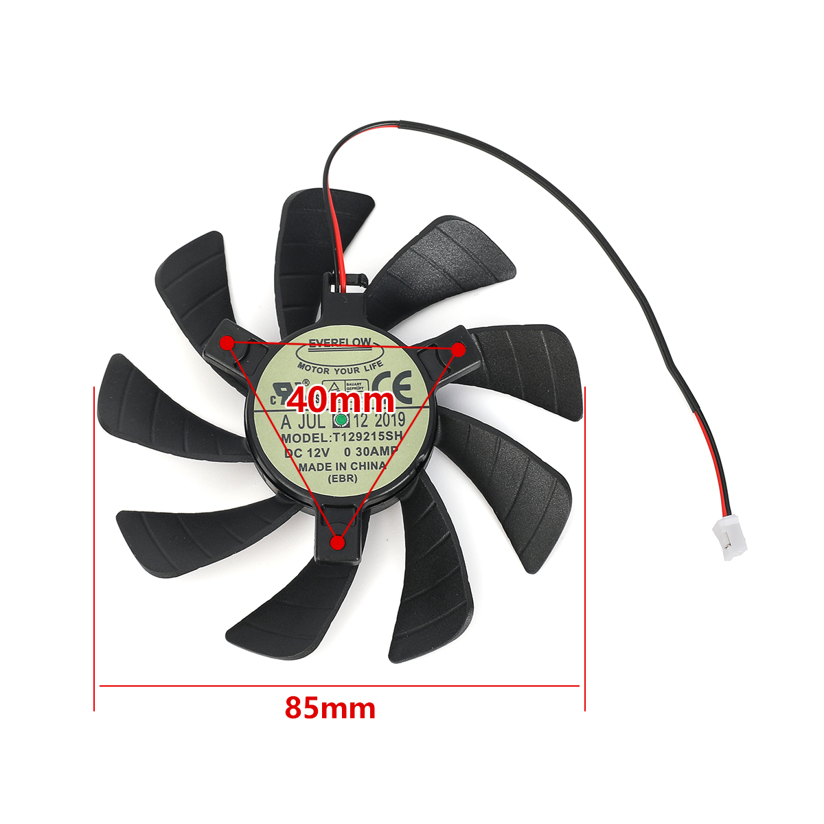New 85mm T129215SH Cooler Fan  - Rtx 3090 24Gb Gddr6X recension och pris